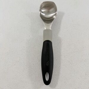 Calphalon Ice Cream Scoop Stainless Steel Black Gray Handle